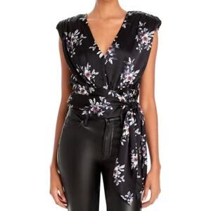 NWT Cinq à Sept Brenna Top - Black Multi - Medium